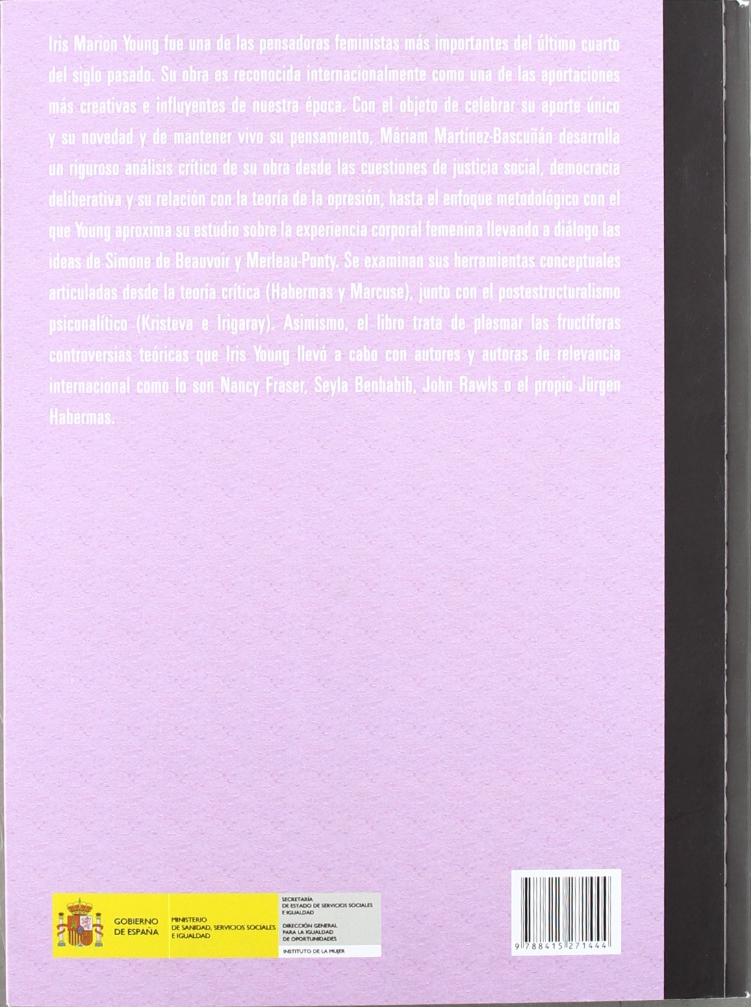 Género, Emancipación Y Diferencia(S): La Teoría Política De Iris Marion Young (Calíope)