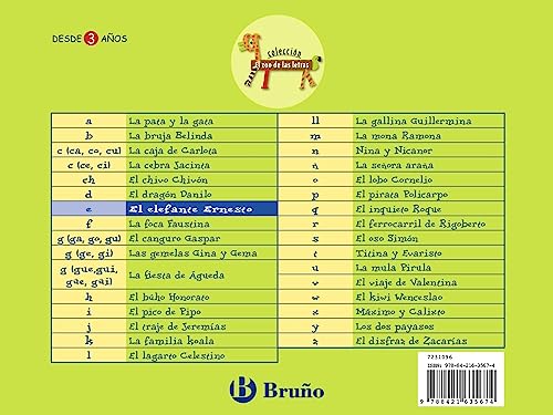 El elefante Ernesto: Juega con la e (Castellano - A PARTIR DE 3 AÑOS - LIBROS DIDÁCTICOS - El zoo de las letras)