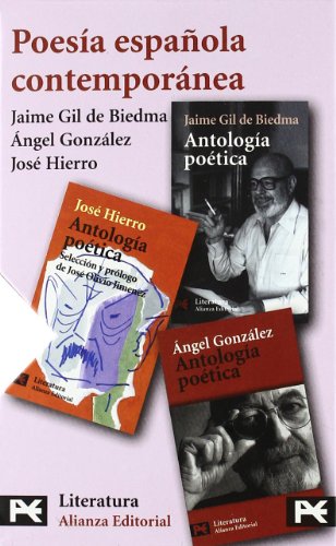 Estuche - Poesía contemporánea: José Hierro - Jaime Gil de Biedma - Angel González (El Libro De Bolsillo - Estuches)