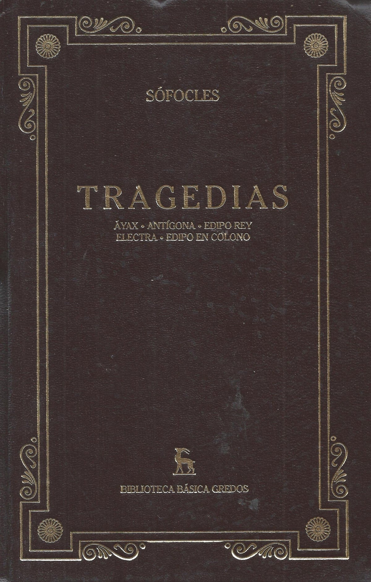 Tragedias, ayax; antigona; edipo rey; electra; edipo en colono