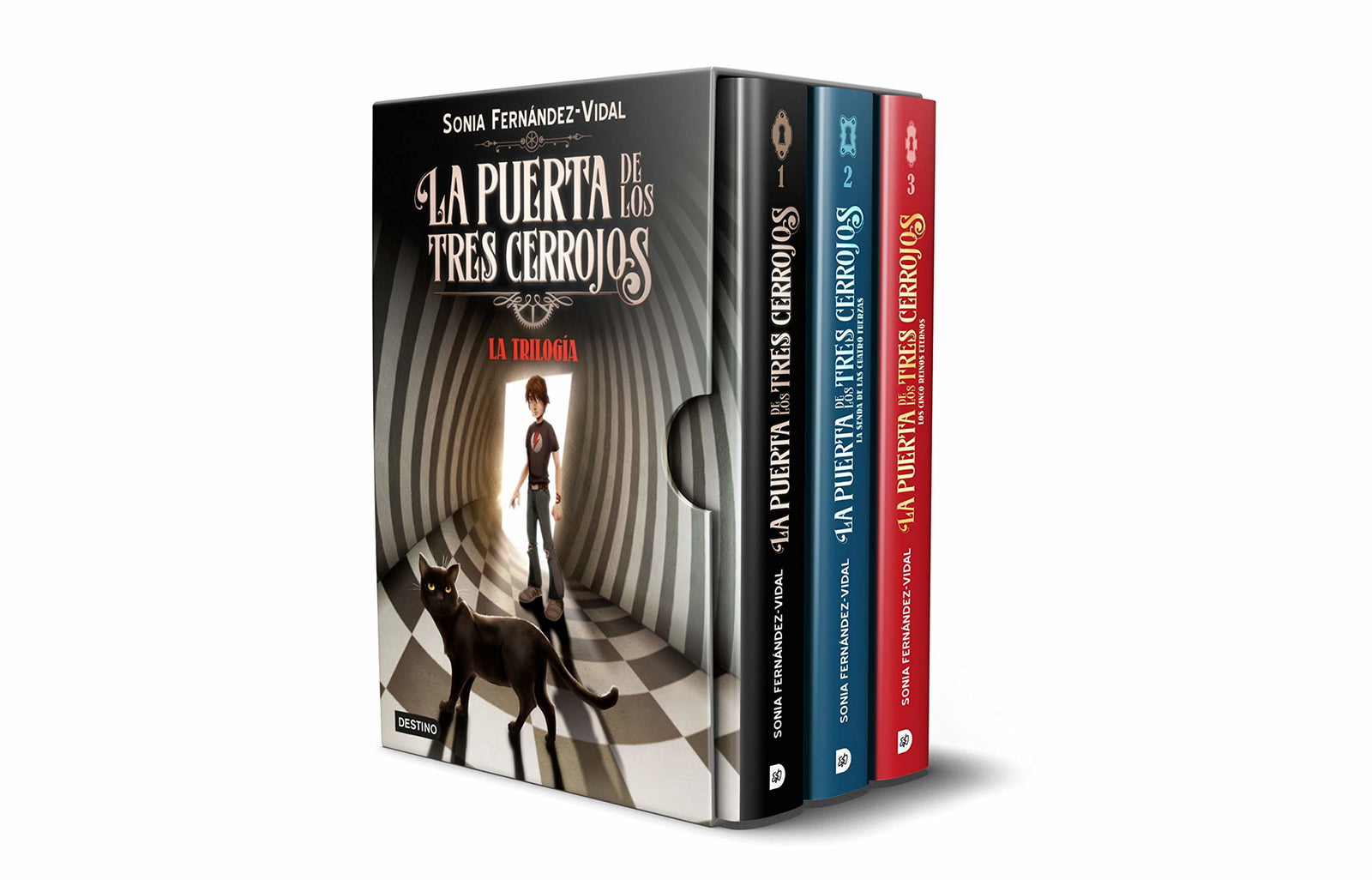 Estuche trilogía La puerta de los tres cerrojos (La isla del tiempo)
