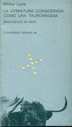 Literatura como tauromaquia (Cuadernos Infimos)