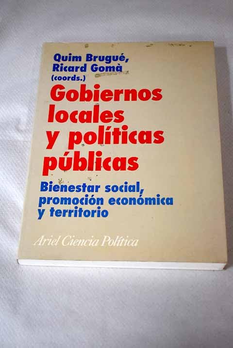 Gobiernos locales y politicas publicas