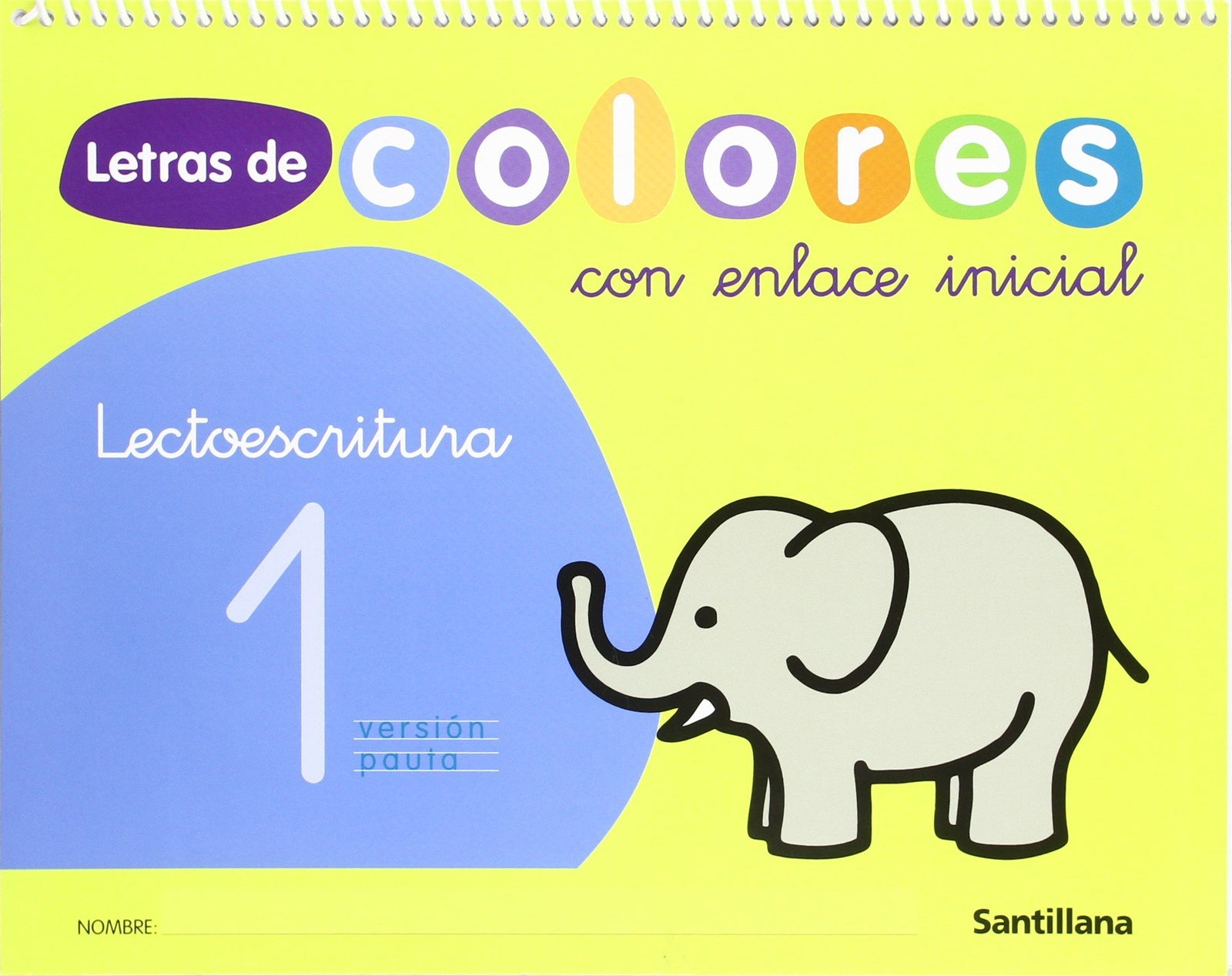 Letras de colores, lectoescritura, Educación Infantil. Cuaderno 1 - 9788429489668 (MICA-LETRAS DE COLORES)
