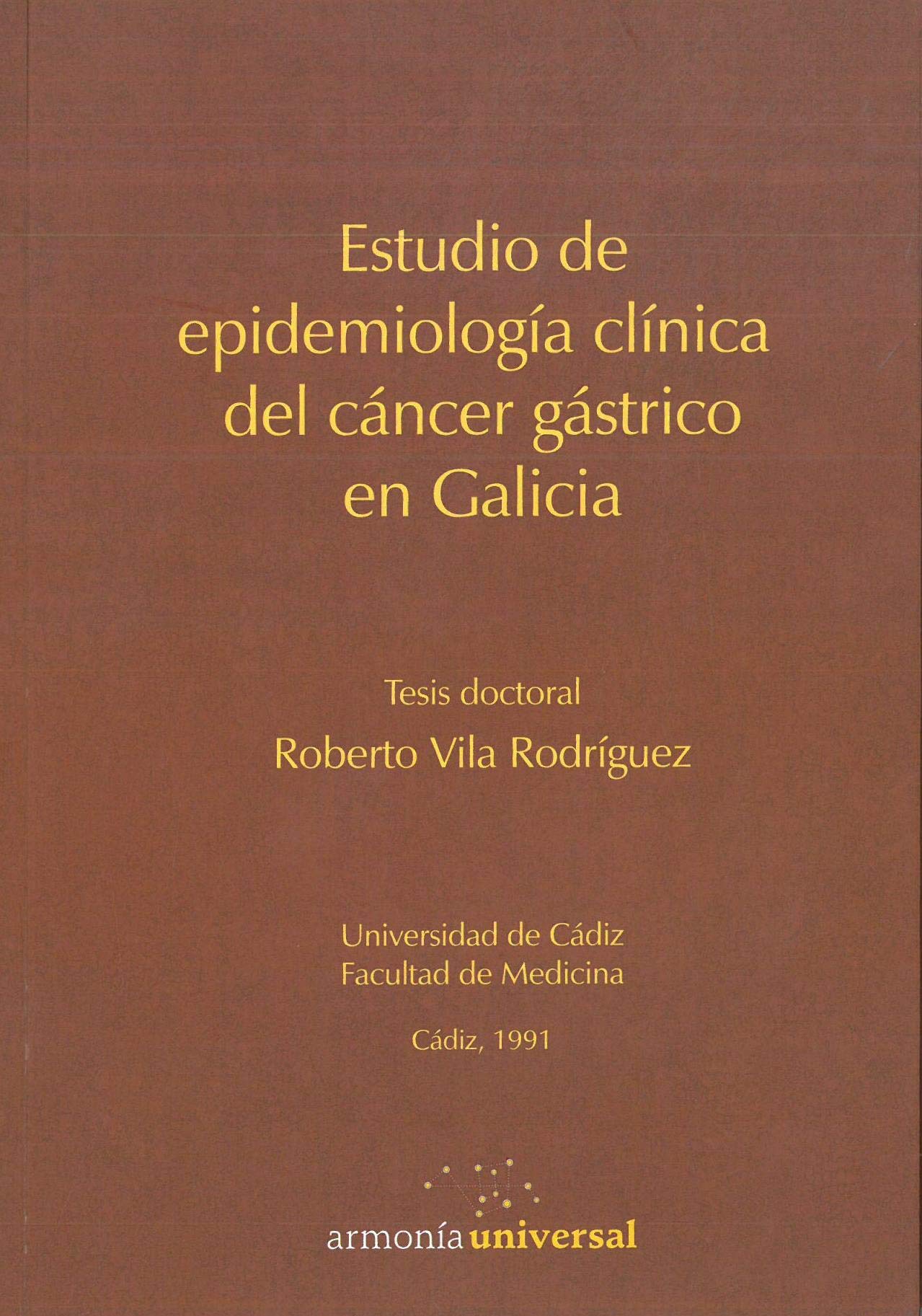 Epidemiología del Cáncer Gástrico en Galicia