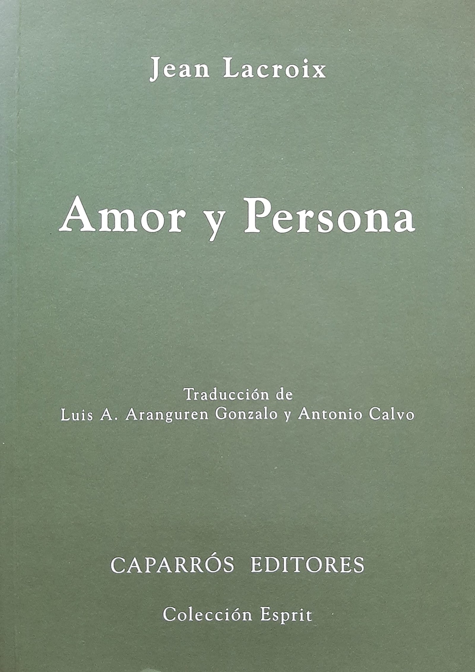 Amor y persona