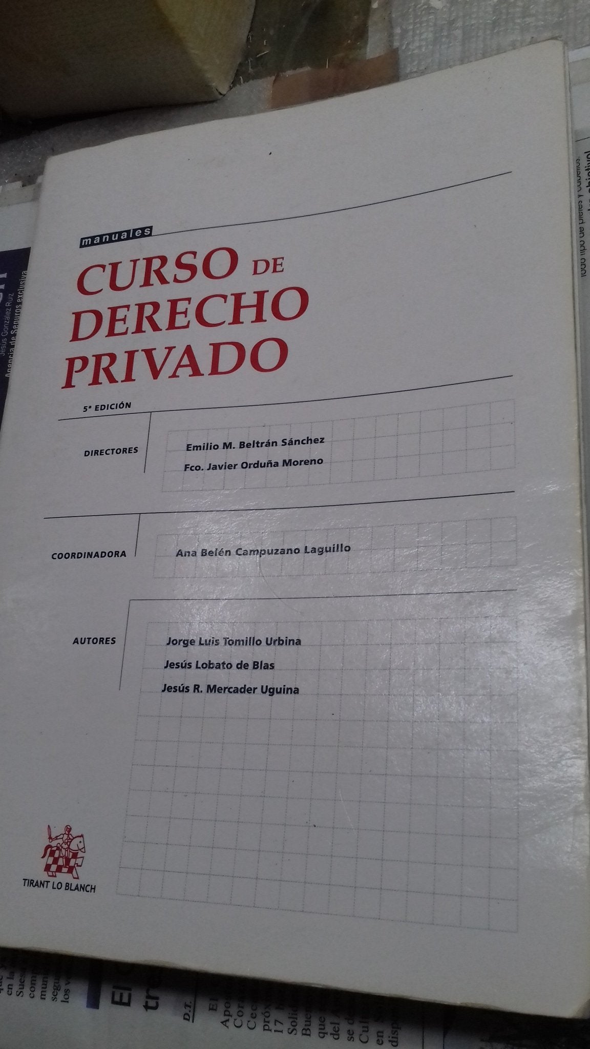 Curso de derecho privado