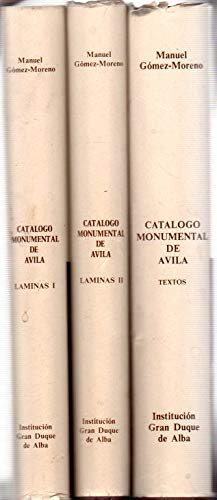 Catálogo Monumental de Avila.