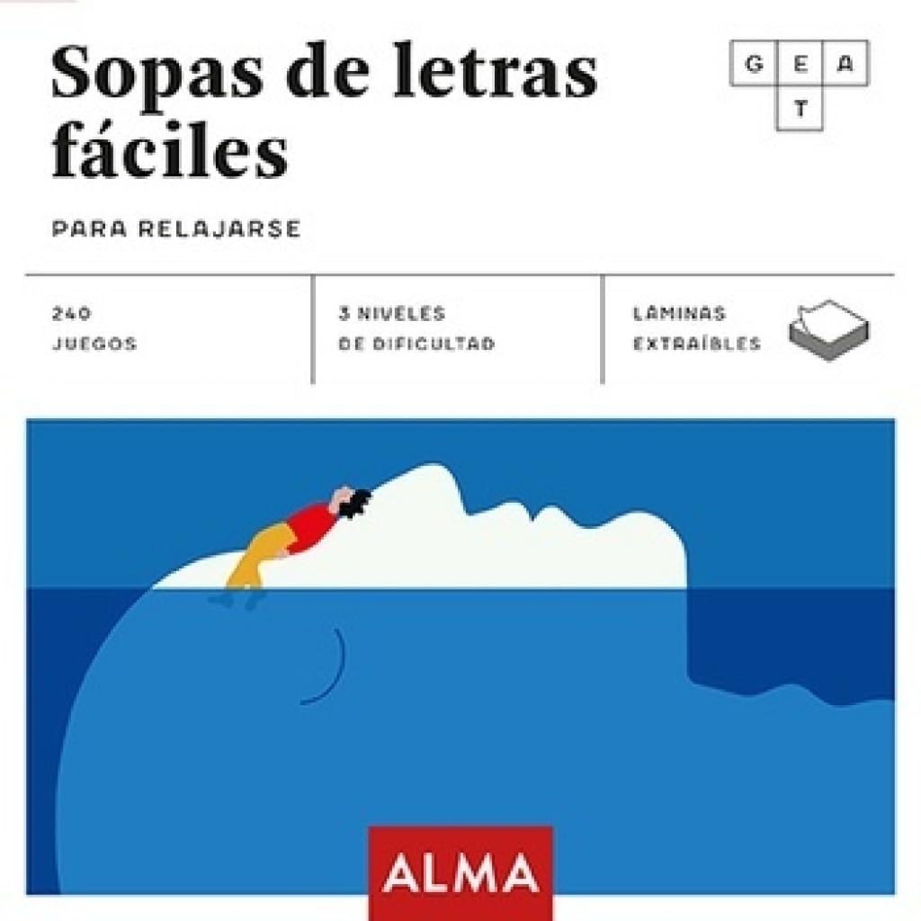 Sopas de letras fáciles para relajarse (Cuadrados de diversión)