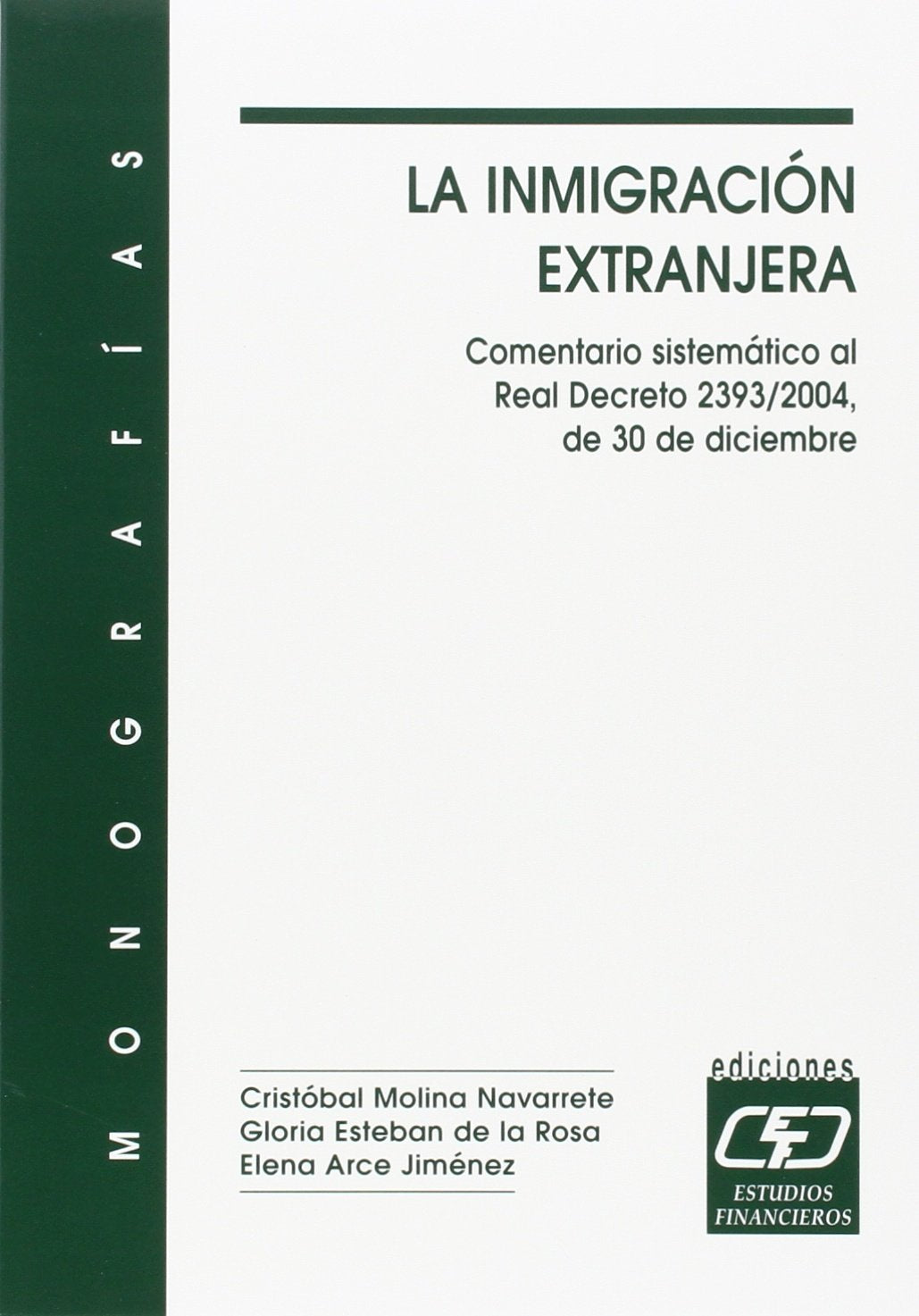 La inmigración extranjera (SIN COLECCION)