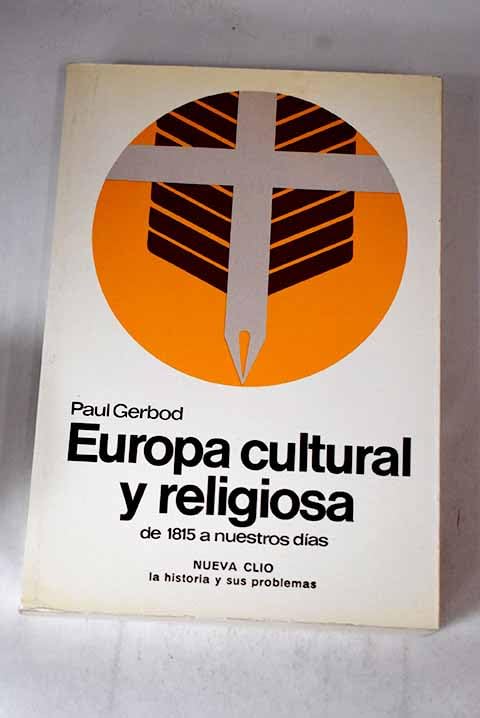 Europa cultural y religiosa de 1815 a nuestros dias