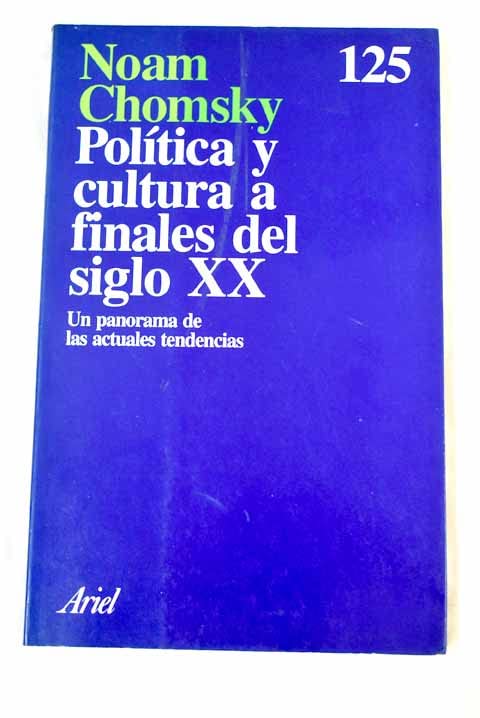 Politica y cultura a finales del siglo XX