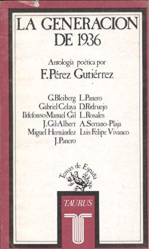 La Generacion de 1936: Antologia Poetica (Cosas de Cordoba)