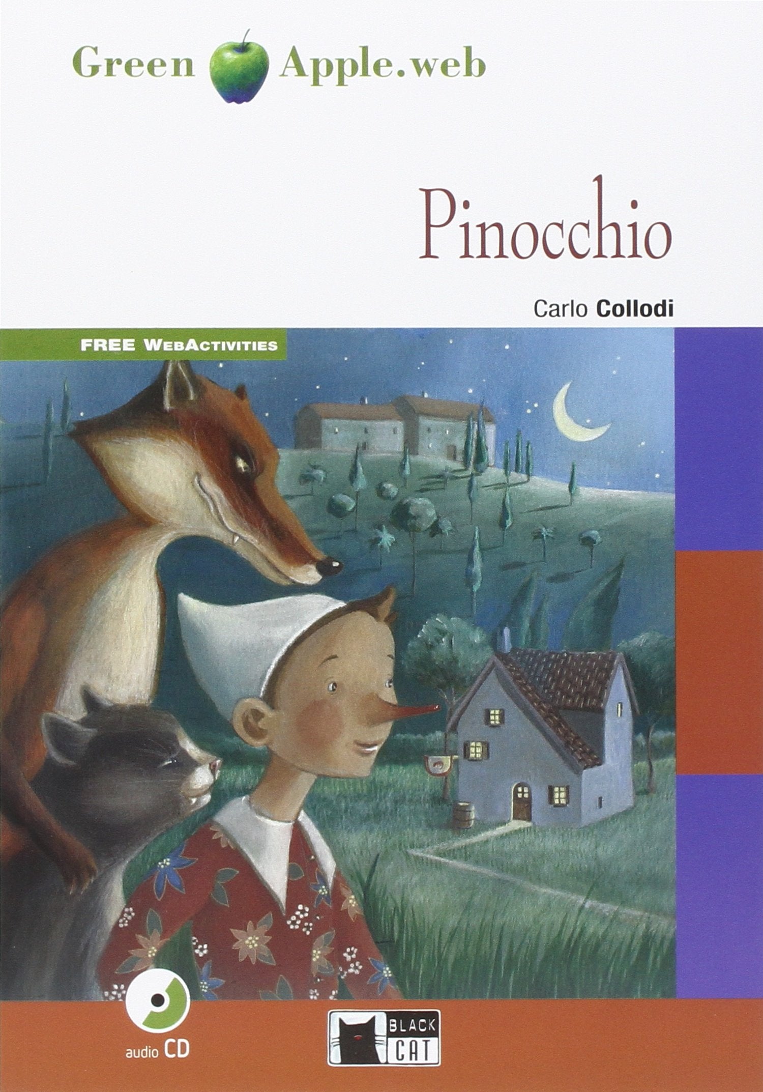 PINOCCHIO: Pinocchio + audio CD + App (Green Apple) - 9788853015464 (BLACK CAT. GREEN APPLE)