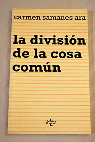 La division de la cosa comun : cuestiones procesales