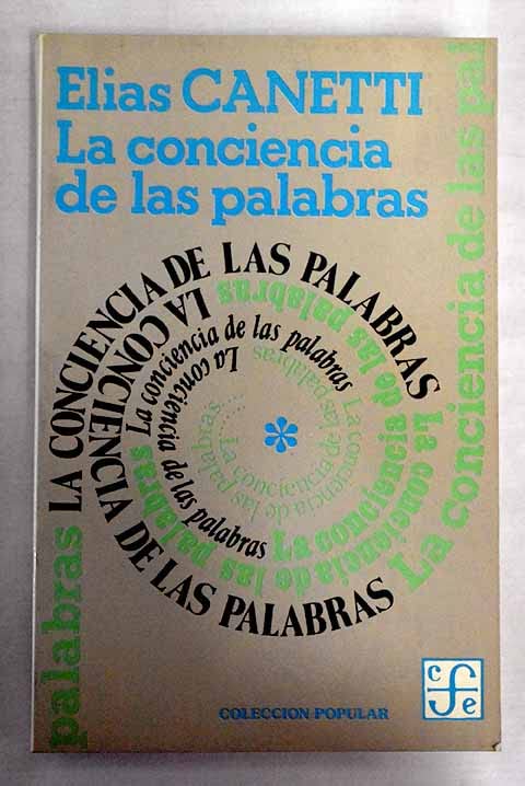 CONCIENCIA DE LAS PALABRAS (SIN COLECCION)