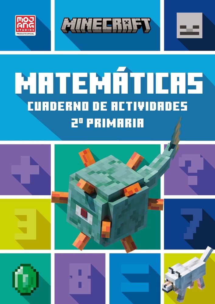 Minecraft oficial: cuaderno de actividades, Matemáticas 2.º primaria (HARPERKIDS)
