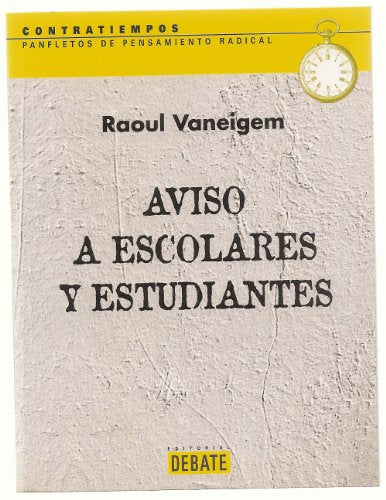 Aviso a escolares y estudiantes