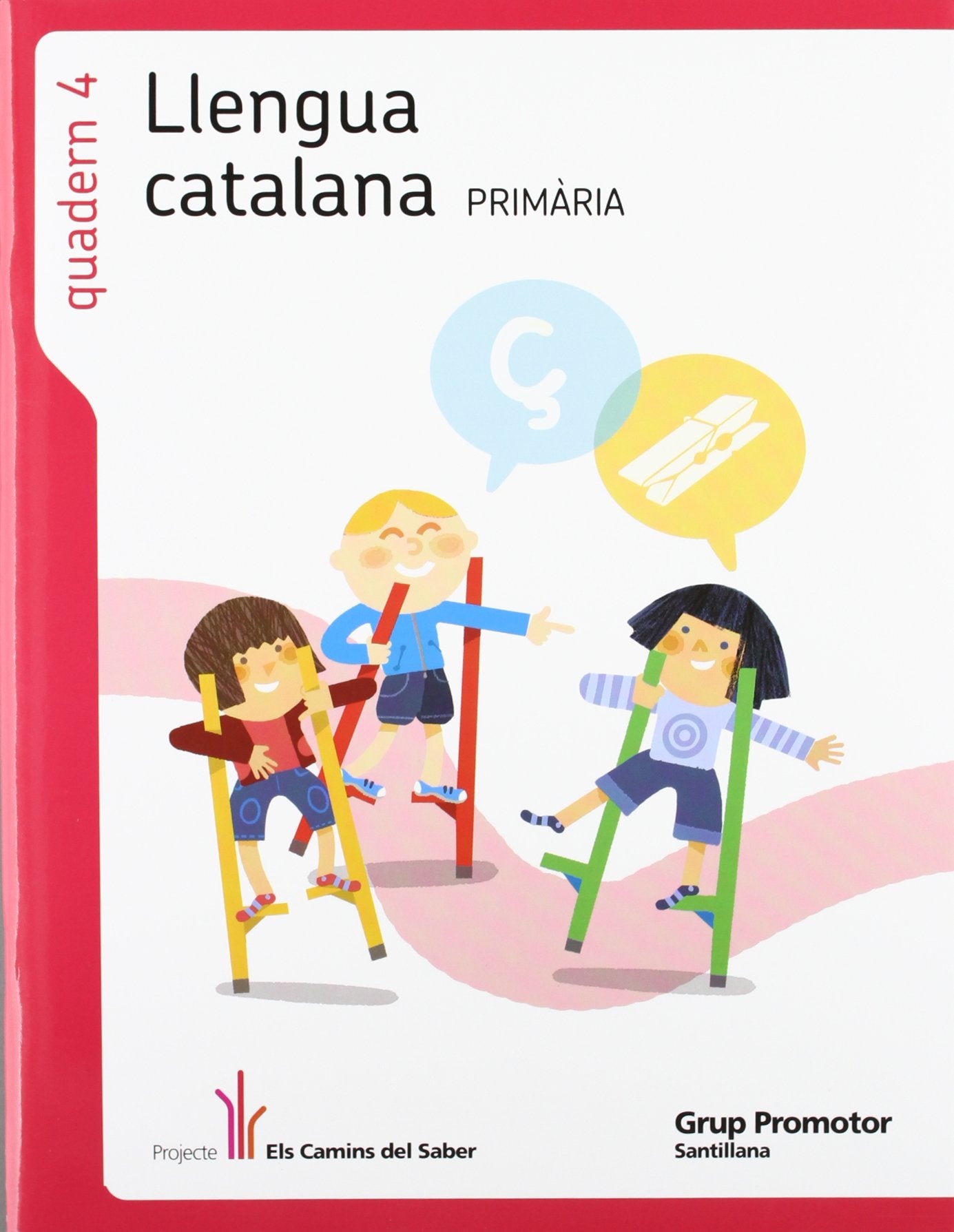 QUADERN 4 LLENGUA 2 PRIMARIA 1 TRIM ELS CAMINS DEL SABER - 9788479186913