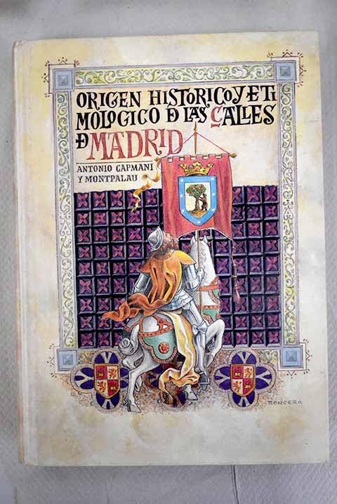 Origen histórico y etimológico de las calles de Madrid