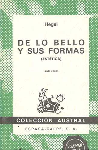 De lo bello y sus formas