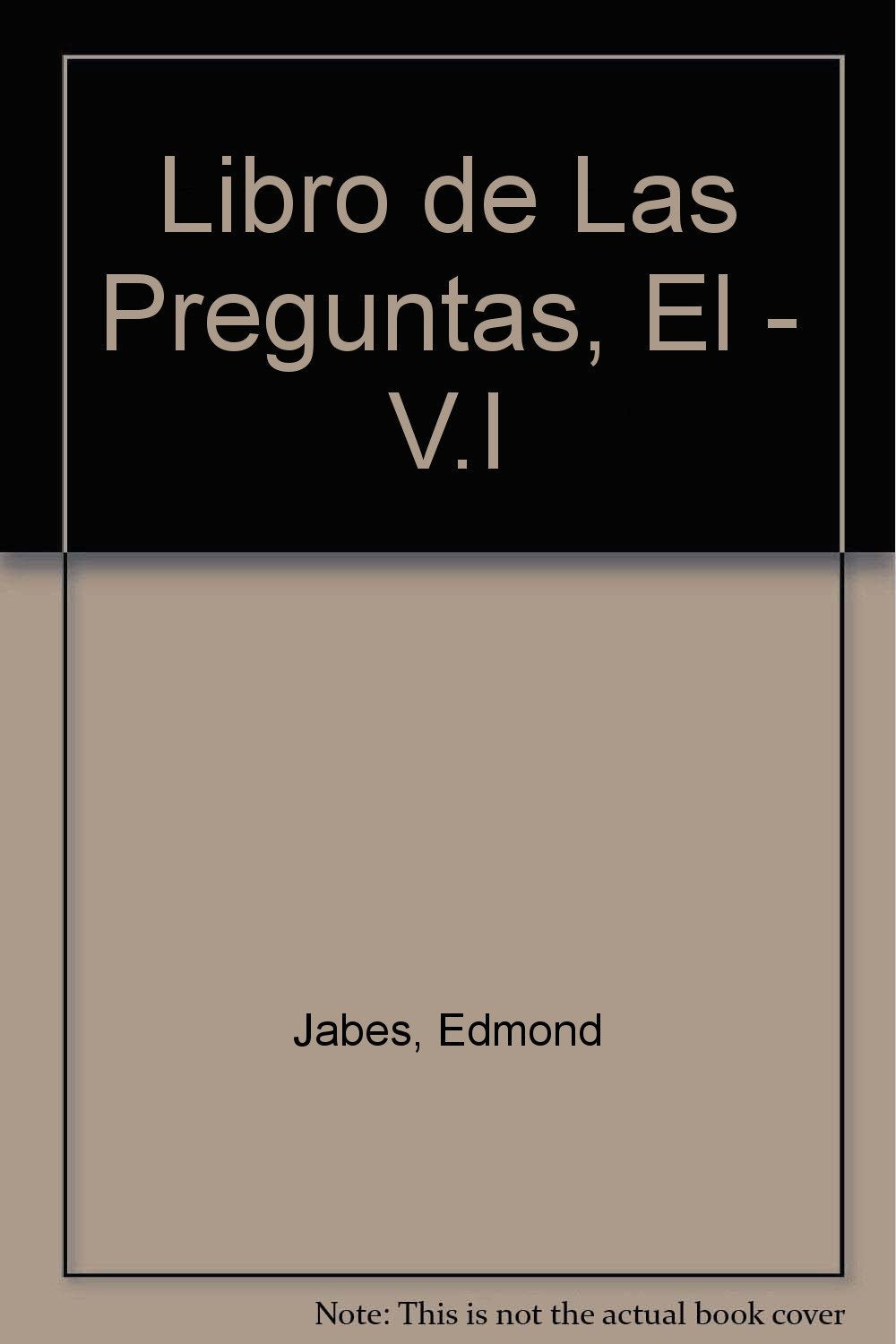 Libro de Las Preguntas, El - V.I