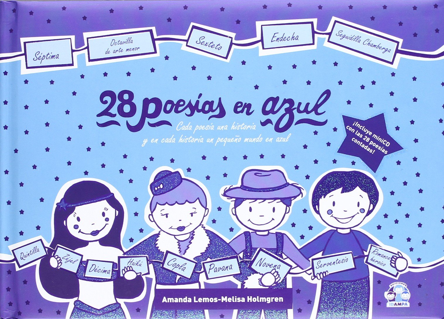 28 poesías en azul: 3 (28 poesías en colores)
