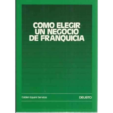 Como elegir un negocio de franquicia