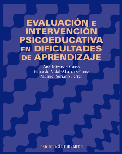 Evaluación e intervención psicoeducativa en dificultades de aprendizaje (Psicología)