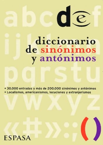 DICC.SINONIMOS Y ANTONIMOS (SIN COLECCION)