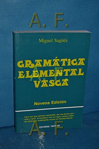GRAMATICA ELEMENTAL VASCA-12?ED. (SIN COLECCION)