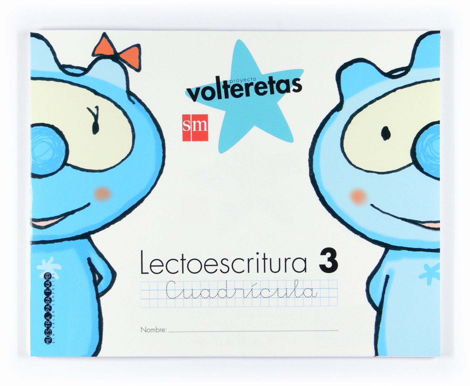 Lectoescritura 3, Cuadrícula. Volteretas: m, s, t, d, n, f,