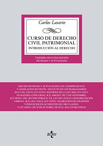 Curso de Derecho Civil patrimonial: Introducción al Derecho