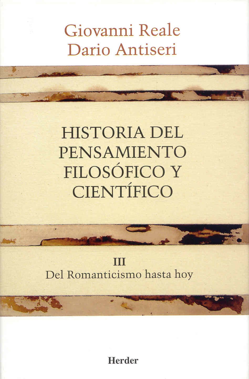 Historia del pensamiento filosófico y científico. Tomo III