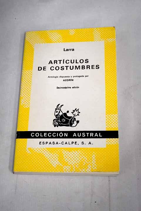 ARTICULOS DE COSTUMBRES
