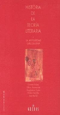 Historia teoria literaria vol. I: antigu