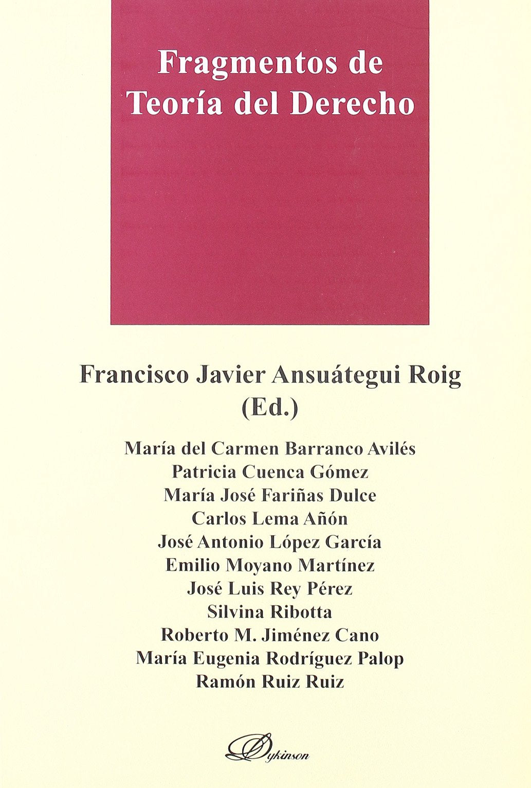 Fragmentos de Teoría del Derecho (SIN COLECCION)