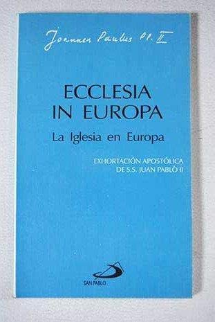 ECCLESIA IN EUROPA