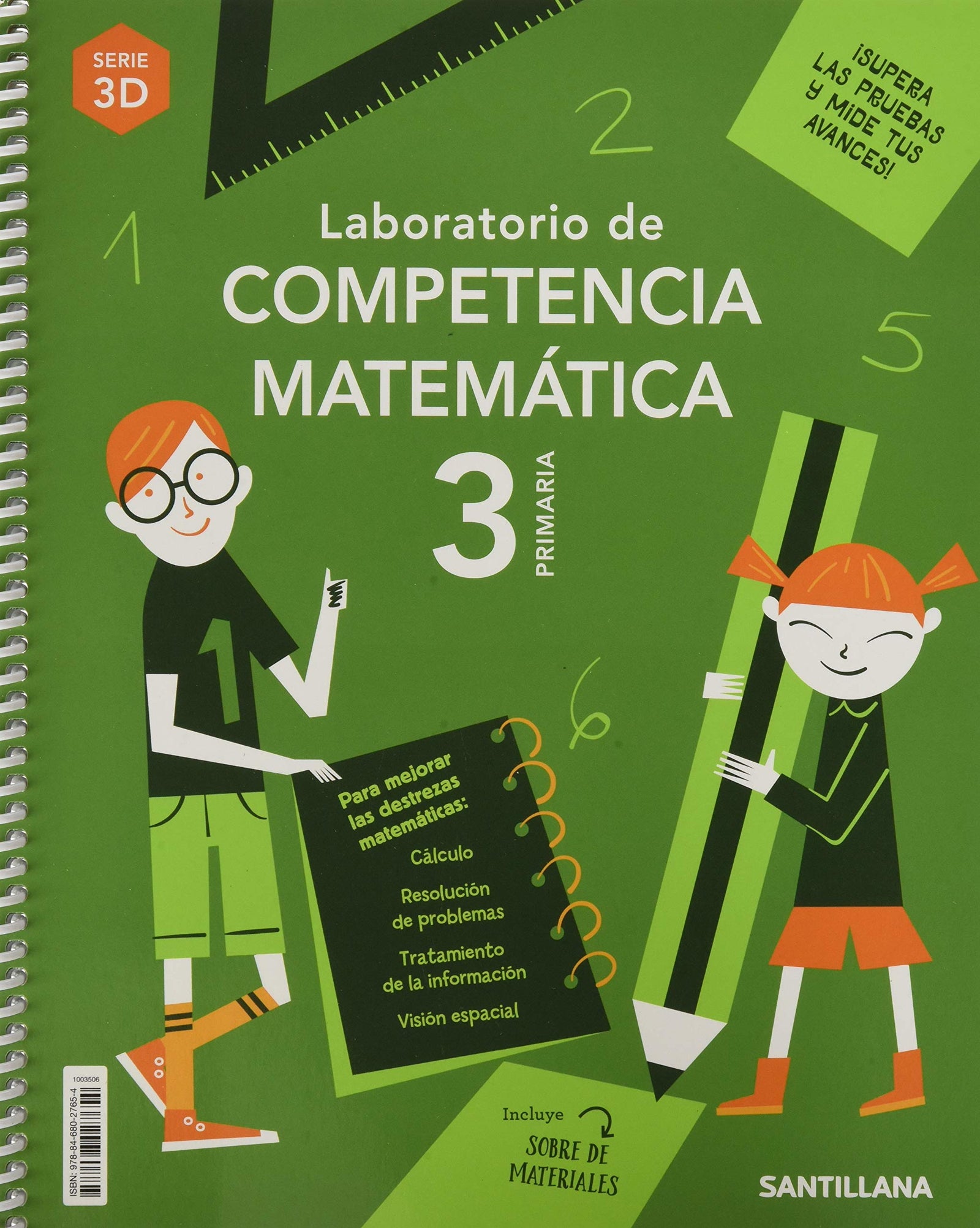 LABORATORIO DE COMPETENCIA MATEMATICA SERIE 3D 3 PRIMARIA - 9788468027654 (SABER HACER CONTIGO)