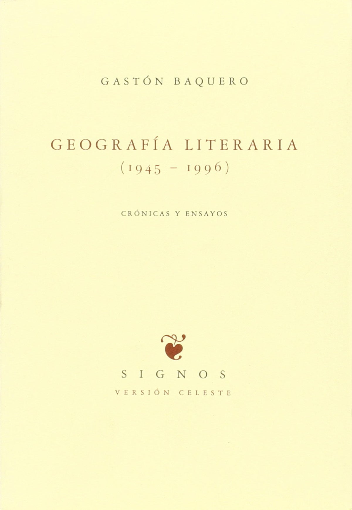 GEOGRAFÍA Y LITERATURA (1945-1996)