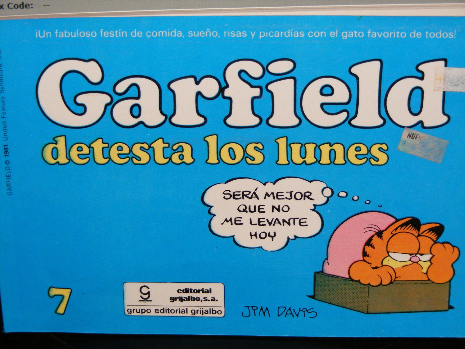 Garfield Detesta Los Lunes