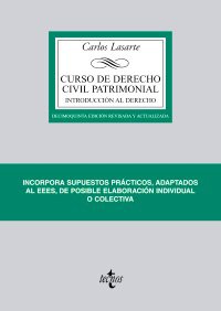 Curso de Derecho Civil patrimonial: Introducción al Derecho (Derecho - Biblioteca Universitaria De Editorial Tecnos)