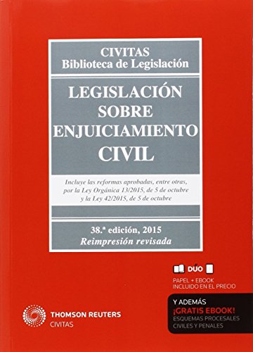 Legislación Sobre Enjuiciamiento Civil (38ª Ed.) 2015: 12 (Biblioteca de Legislación)