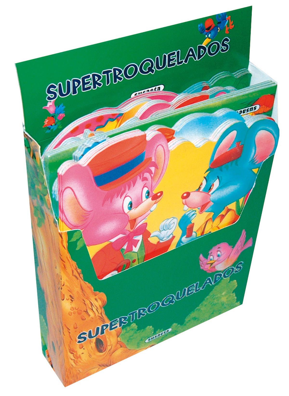 Supertroquelados cuentos clásicos, Supertroquelados, 4 cuentos diferentes, 6 unidades de cada libro, Pack de 24 libros