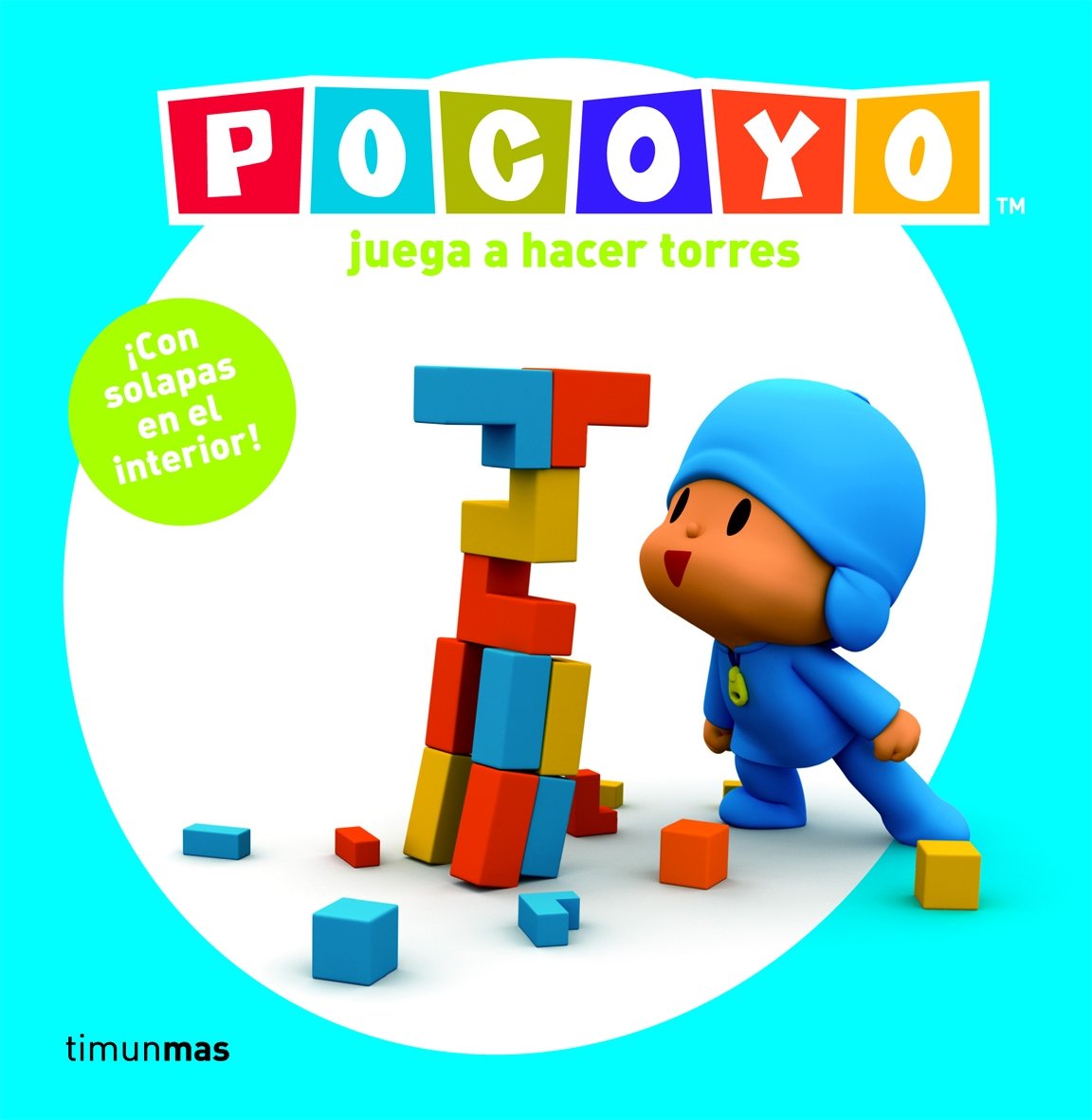 Pocoyo juega a hacer torres
