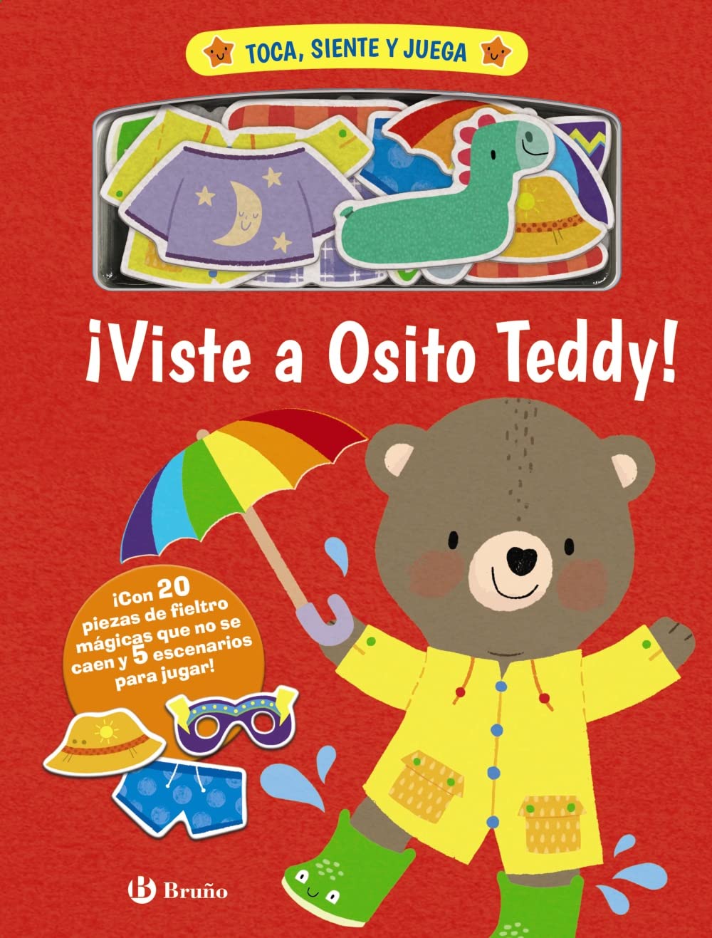 Toca, siente y juega. ¡Viste a Osito Teddy! (Castellano - A PARTIR DE 3 AÑOS - MANIPULATIVOS (LIBROS PARA TOCAR, JUGAR Y PINTAR), POP-UPS - Otros libros)