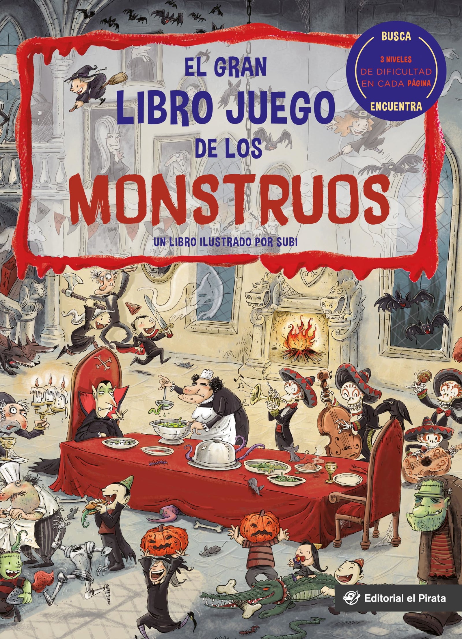 El gran libro juego de los monstruos: Libro divertido para jugar, 3 niveles de juego en un solo libro, encuentra objetos escondidos, 3-8 años: 2 (Libros juego)