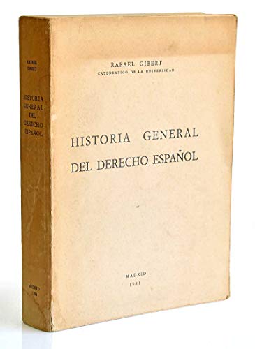 Historia general del derecho espanol