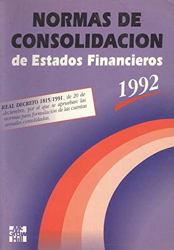 Normas De Consolidacion De Estados Financieros. 1992