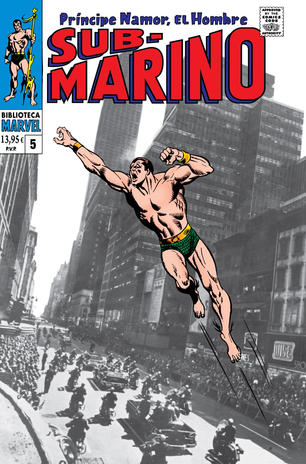 Biblioteca marvel namor, el hombre submarino 5. 1968: namor, the sub-mariner 3-8, not brand ecch 9 u